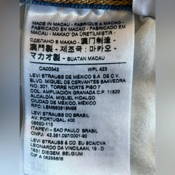 Sz 29 Womens Levis Ribcage Denim Shorts Super High Rise Waisted NWOT Button Fly - Picture 12 of 13